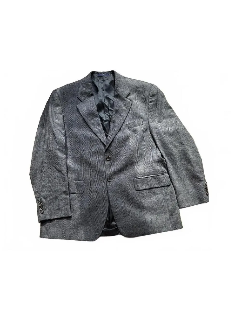 vintage 90s CHAPS RALPH LAUREN grey wool blazer SZ 42S